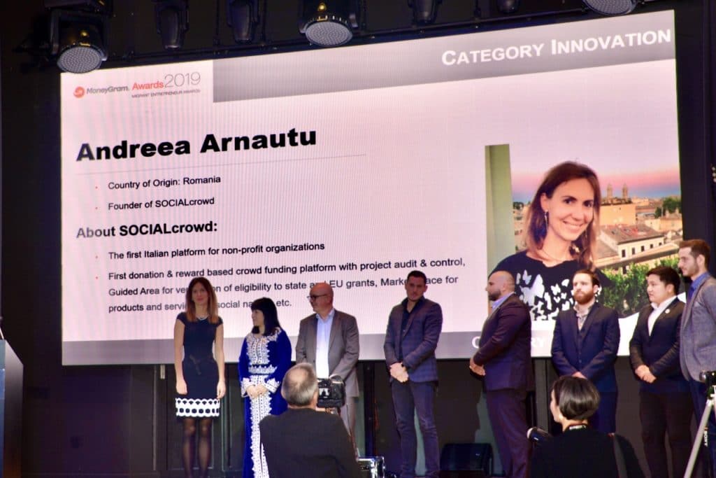 Andreea Arnautu ai MoneyGram Awards 2019